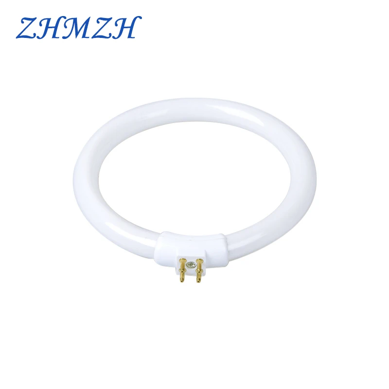Small Desk Lamps Bulb T4 11W 12W Fluorescent Ring Lamp Annular Tubes Anti-four-pin Magnifying Glass Light 110V & 220V