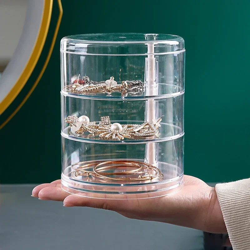 1pc-Multi-Layer Rotary jewelry storage box