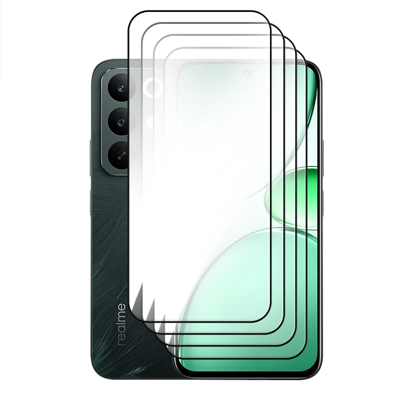 6-in-1 Premium Tempered Glass Screen Protector with Lens Film - Full Coverage 2.5D
