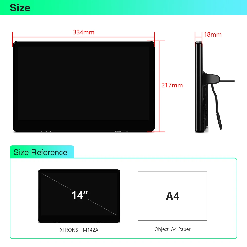 XTRONS  TV 巹Ʈ ,   HD IPS 1920x1080 ȼ, UHD 4K  HDMI  Ŀ , ȵ̵ 11, 14 ġ