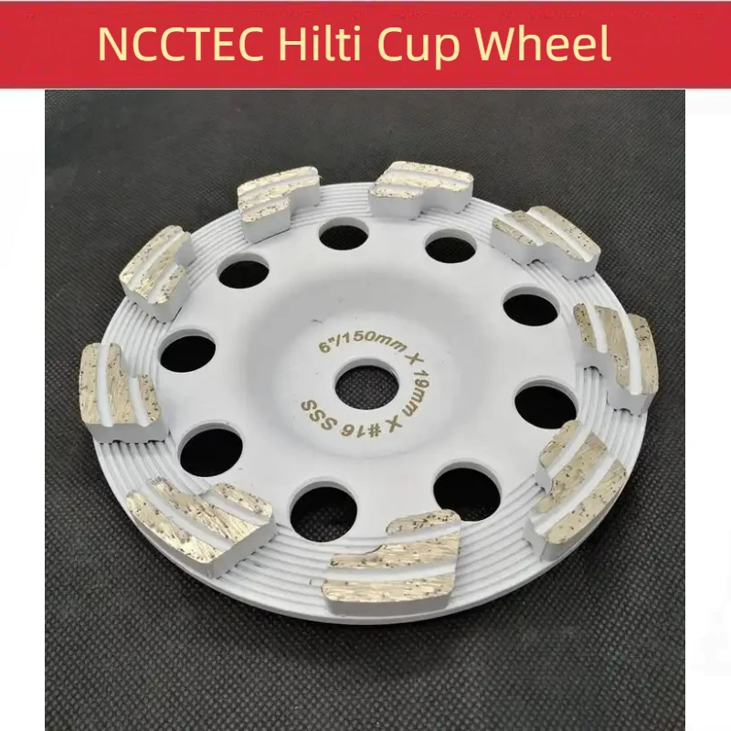 Pistol Shape]5pcs 5'' 6'' Diamond Grinding Cup Wheel Hilti