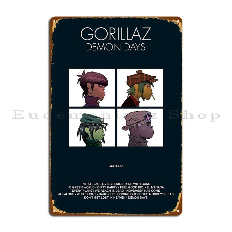 Demon Dayz Targa In Metallo Poster Vintage Che Progetta Poster Che Progetta Poster In Latta