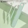 Soft Spiral for Ear Care Ear Wax Cleaning Kit Ear Pick Spoon Beauty Health Silicone Ear Cleaner Double Head Earwax Removal Tool 2