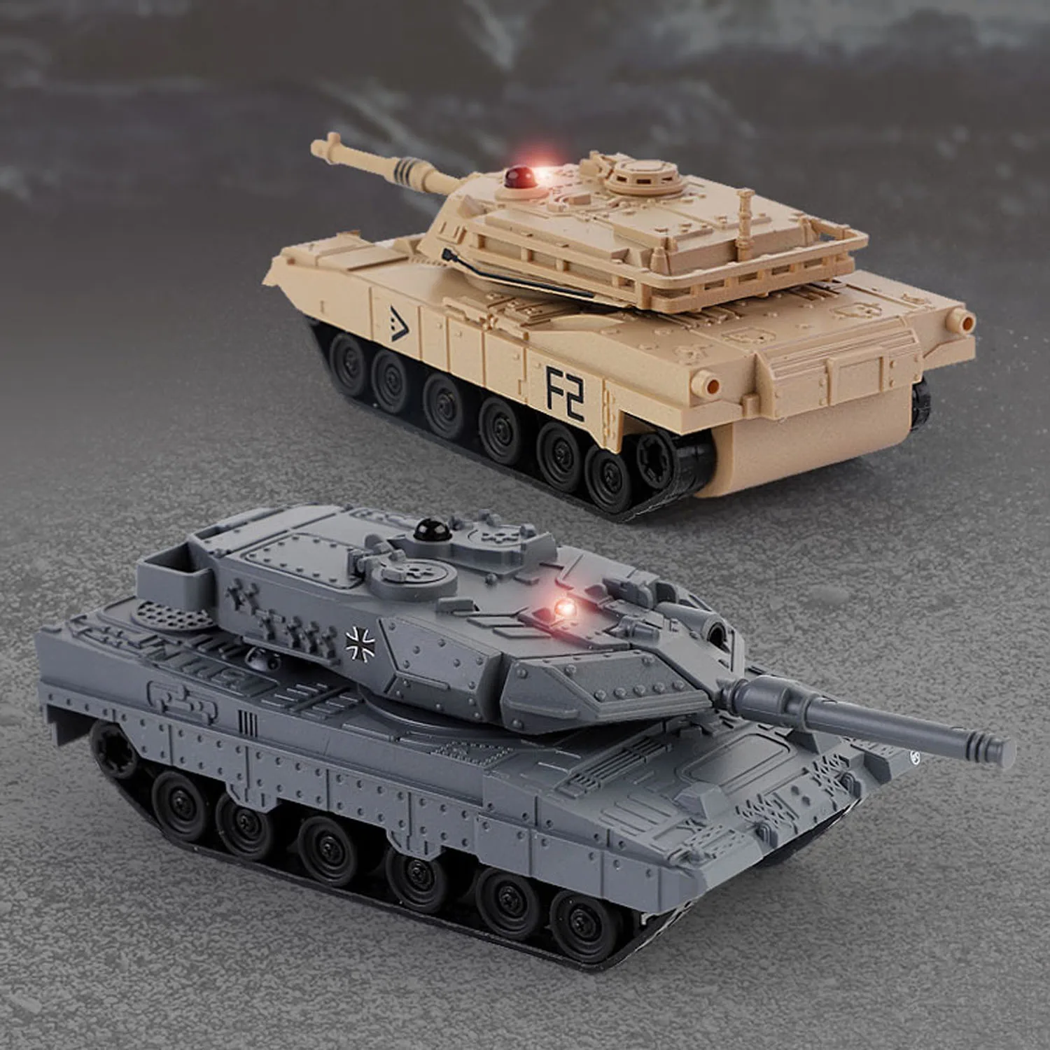RC RTR Mini Tank Remote Control Battle Tank Toy Rotate Turret Infrared system Tank Model Perfect Gift for Kids Ready to run 3