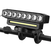 Nouveau USB charge vtt phare vélo lumière LED étanche cyclisme lampe lampe de poche cyclisme klaxon vélo lumière avant lumière vélo 6