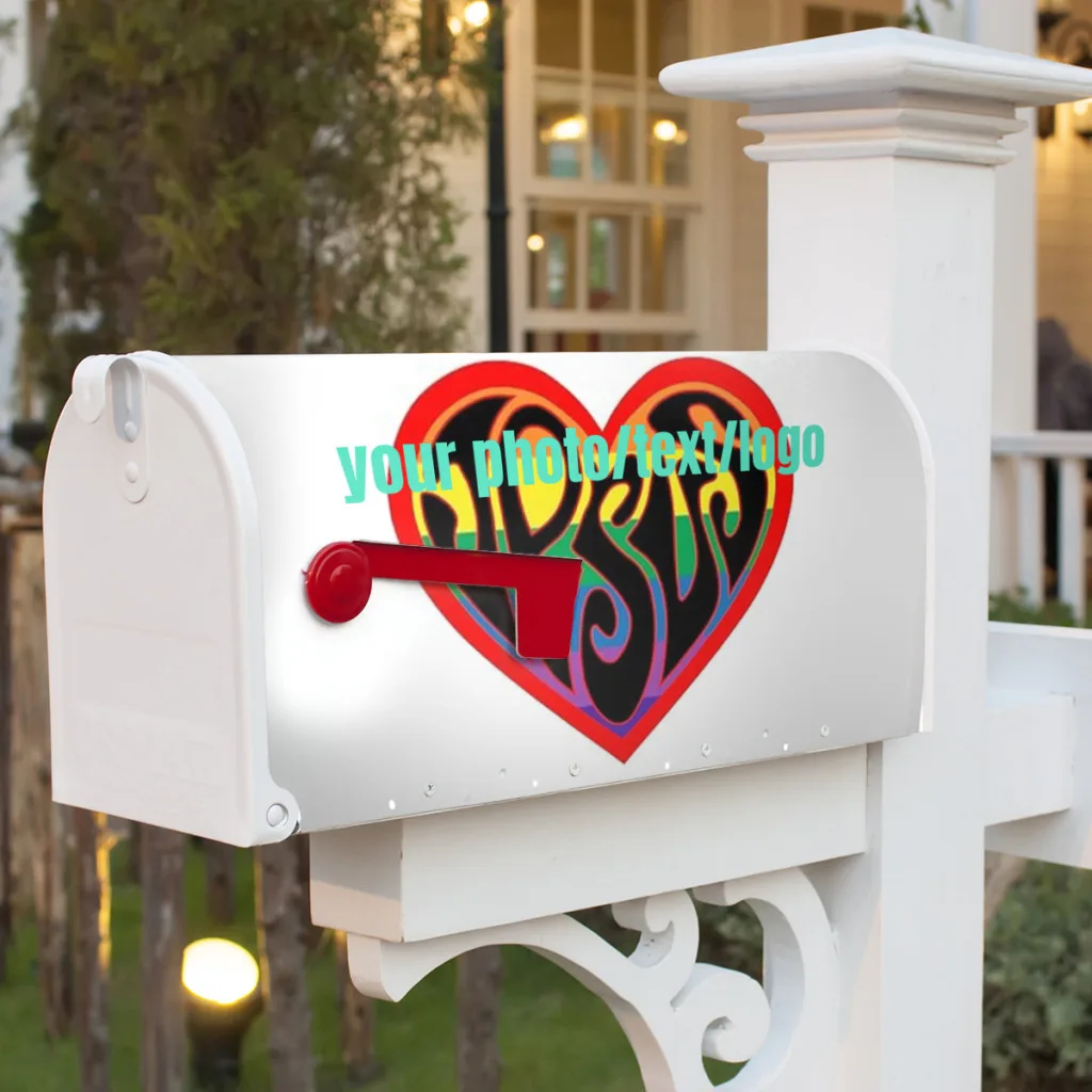 Personalized Mailbox Covers Magnetic Seasonal Waterproof Mailbox Wraps Add PhotoText Post Letter Box Cover Decor 25x21''