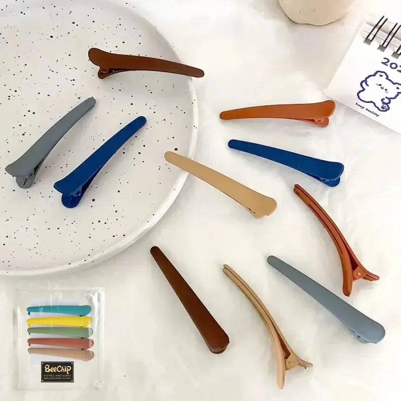 Hair Clips 10PCS Professional Hairdressing Salon Hairpins Candy Colors Plastic DIY Hair Clip Hair Care Clip Styling Tools Coiffure