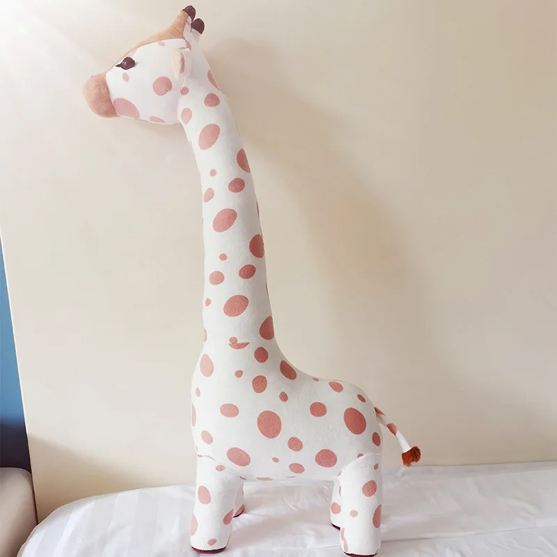 85cm Big Size Cute Giraffe Plush Toys Simulation Animals Giraffe Stuffed Doll Kids Room Bed Decor Child Gifts 5