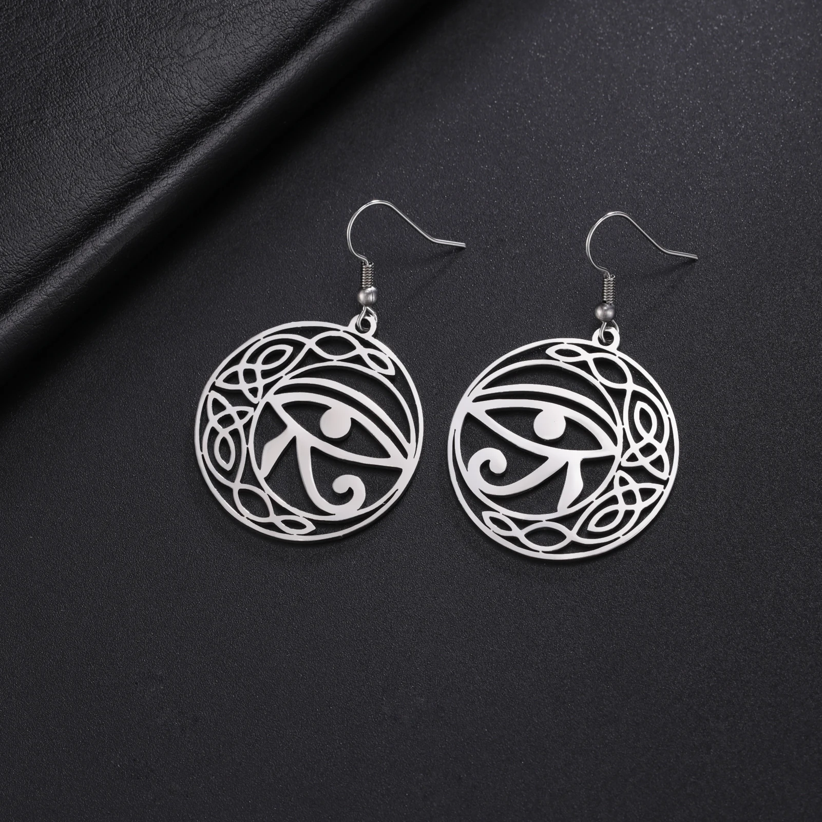 Amaxer The Eye of Horus Drop Earring For Women Stainless Steel Earring Ancient Egypt Jewelry Gift Wholesale 2