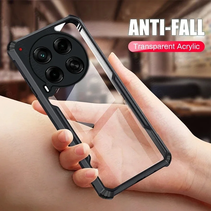 Transparent Acrylic Armor Shockproof Case - TPU+PC Protective Cover, 6.78