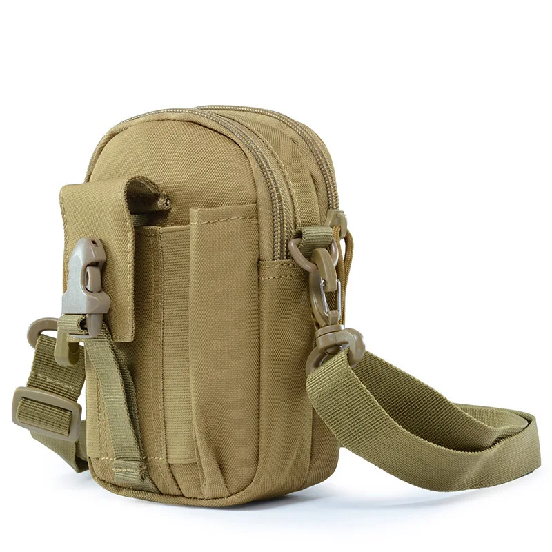 

2023 New Outdoor Sports Molle Tactical Waist Bag Water Repellent Mobile Phone Bag Running Bag with Belt