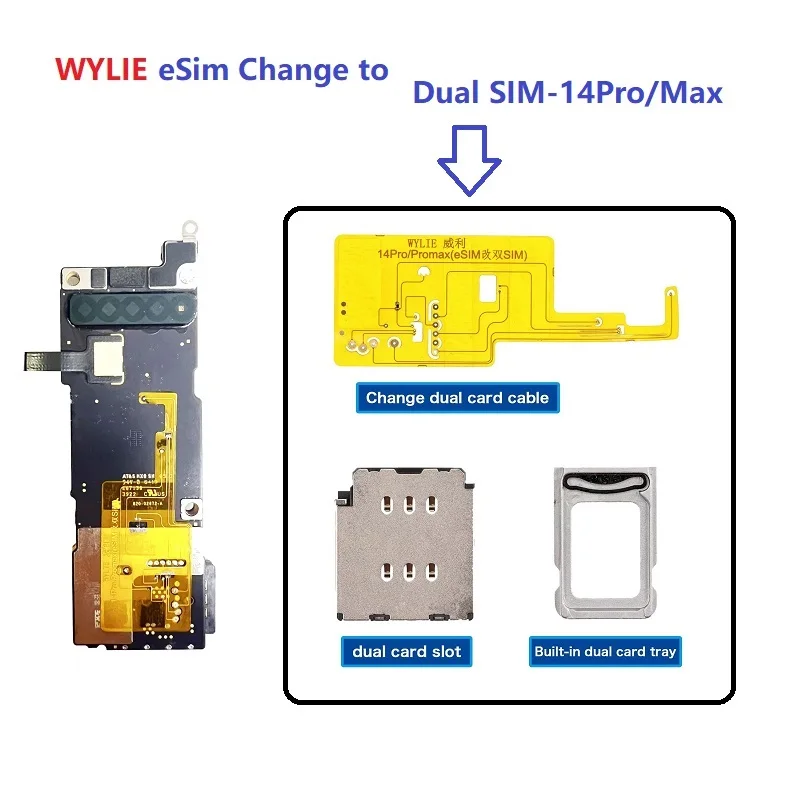 MasterXu Pro Parts Esim Adapter For iPhone 14 Pro Max USA Version
