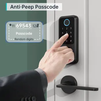 Hornbill Fingerprint Smart Door Lock G2 Wifi Gateway Keyless Entry Front Deadbolt Locks Digital Lock Waterproof Home Security 5