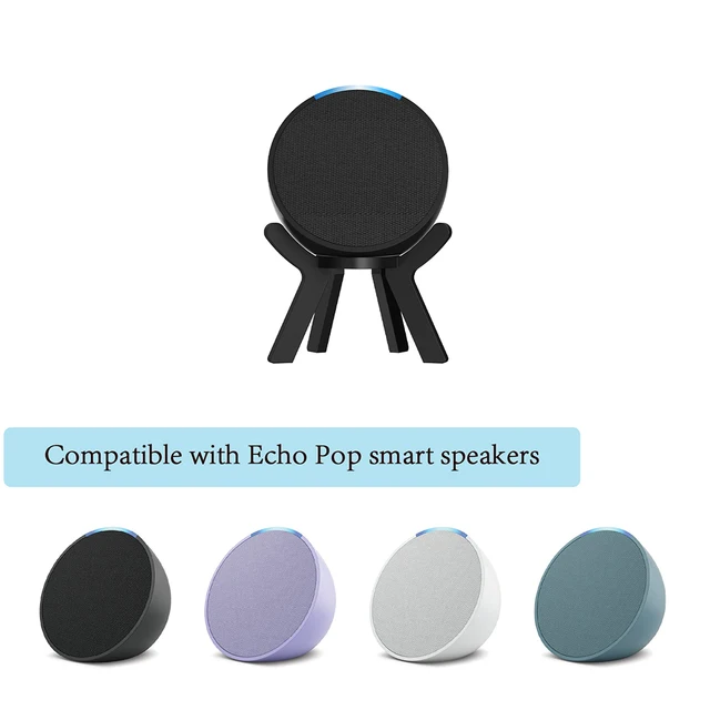 Soporte de pared para  Echo Pop, soporte sin tornillos, asistente de  ahorro de espacio, gestión de cables, accesorios para altavoces