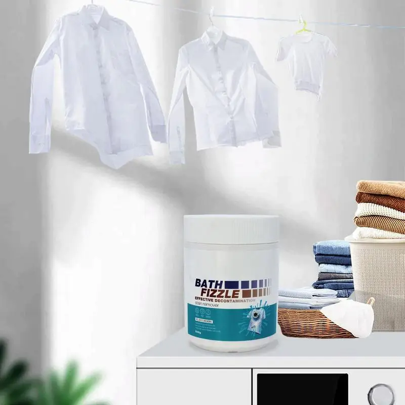 Dry Laundry Detergent Laundry Powder Explosive Salt 17.6 Oz Natural Plant Detergent Powder Long Lasting Scent Washing