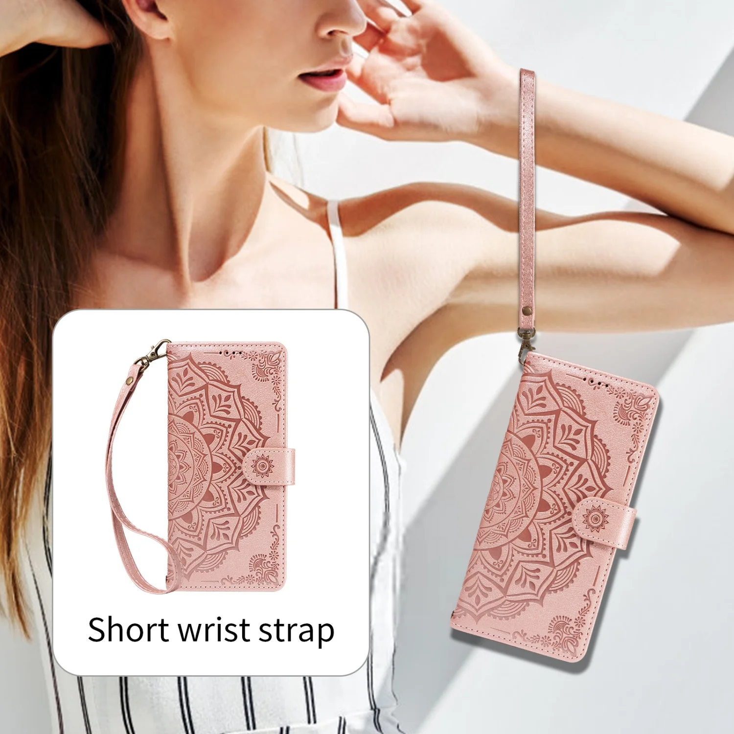 Luxury PU Leather Wallet Case with Flip Stand Cover