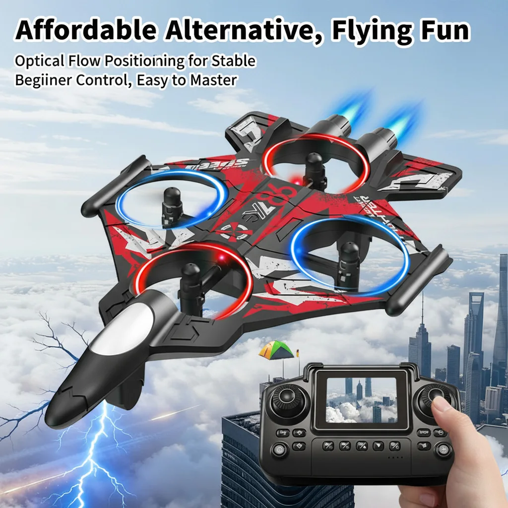 YL85-YL86 카메라 및 FPV 스크린/스크린리스 리모컨 포함 드론 - 브러시리스/브러시드 모터 쿼드콥터, 컨트롤, 레드/블루 드론 적합