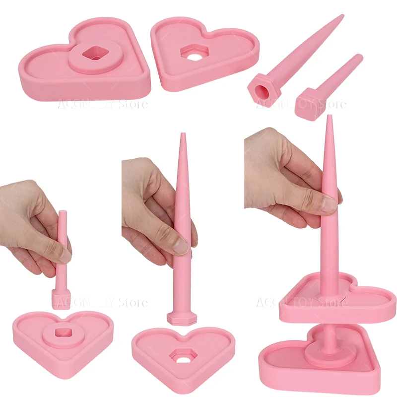 3D Printed Yarn Stand Holder Plastic Spinning Knitting Crochet Stand Sewing Thread Spool Wool Ball Winder Tool