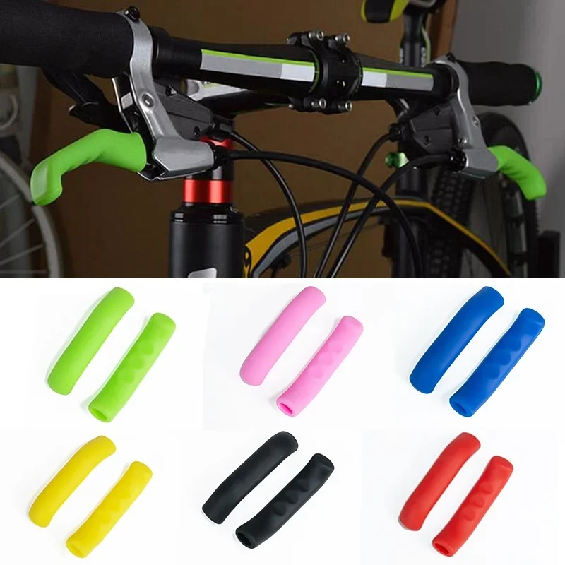 2 Paires De Caches Leviers De Frein Vélo Silicone Uxcell - Bleu - Antidérapant - NEUF