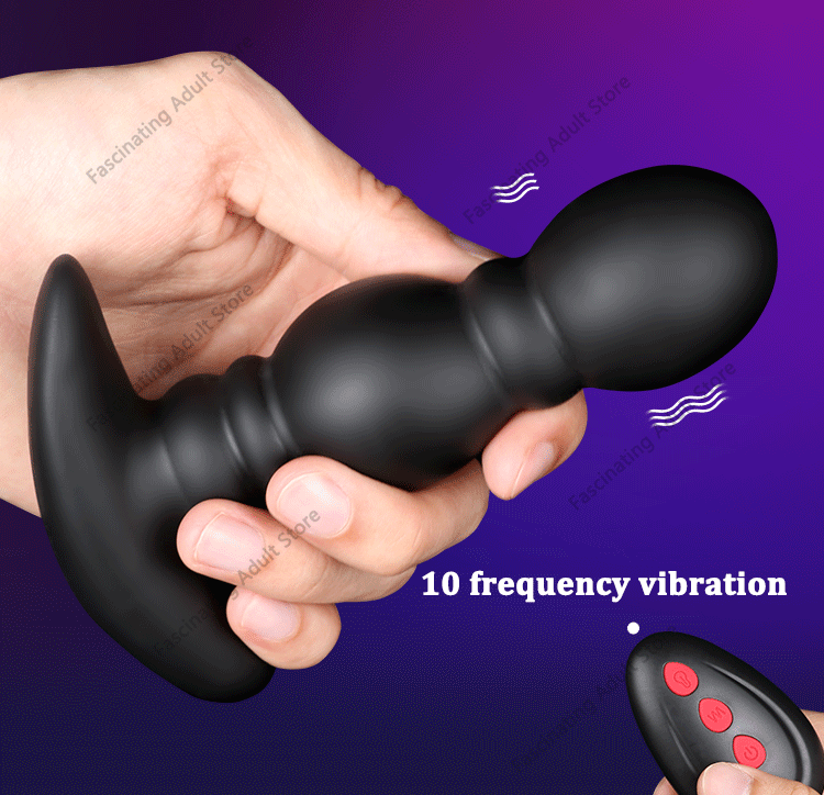 Huge Inflatable Vibrating Butt Plug Male Prostate Massager Wireless Remote Control Anal Expansion Vibrator Sex Toys For Men Gay S76d0c1e2e396406894bb7fdf21890f65D