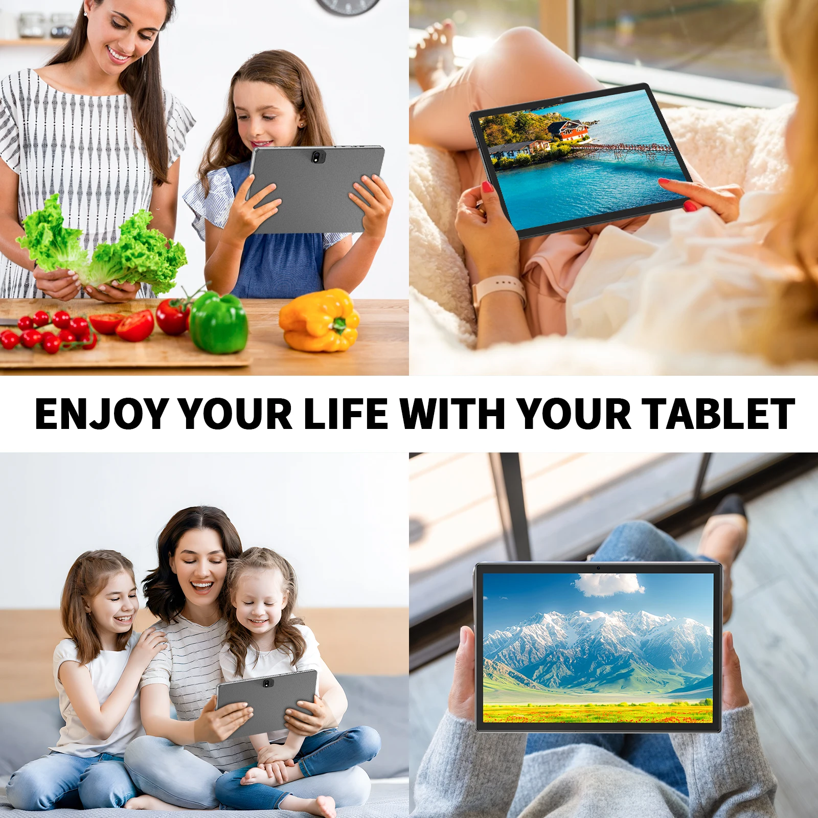 Relndoo Android 14搭載 タブレット 6Gb/128Gb 送料込 Relndoo Android 14 Tablet, 12GB(6GB+6GB Expanded) RAM+128GB