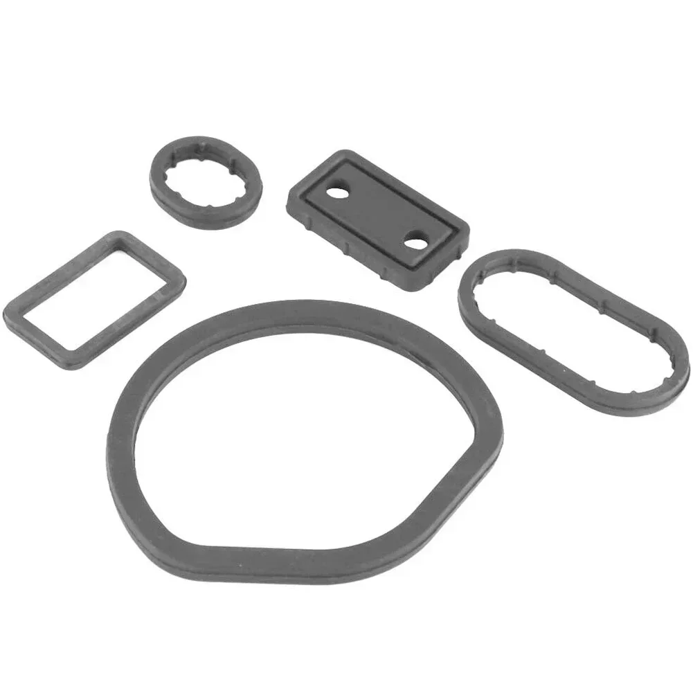Oil Filter Housing Seal Gasket Kit 5pcs For Mercedes W163 W202 W208 W210 1121840061 1121840161 1121840261 1121840361