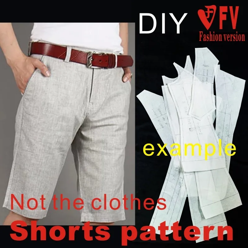 Men's casual pants 1:1 physical paper pattern clothing sewing drawing AZK-3