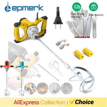 전기 콘크리트 믹서, 콘크리트 시멘트 믹서, 6 가지 속도 조절 혼합 기계, 절구통 그라우트 석고 페인트 교반 도구, 2600W