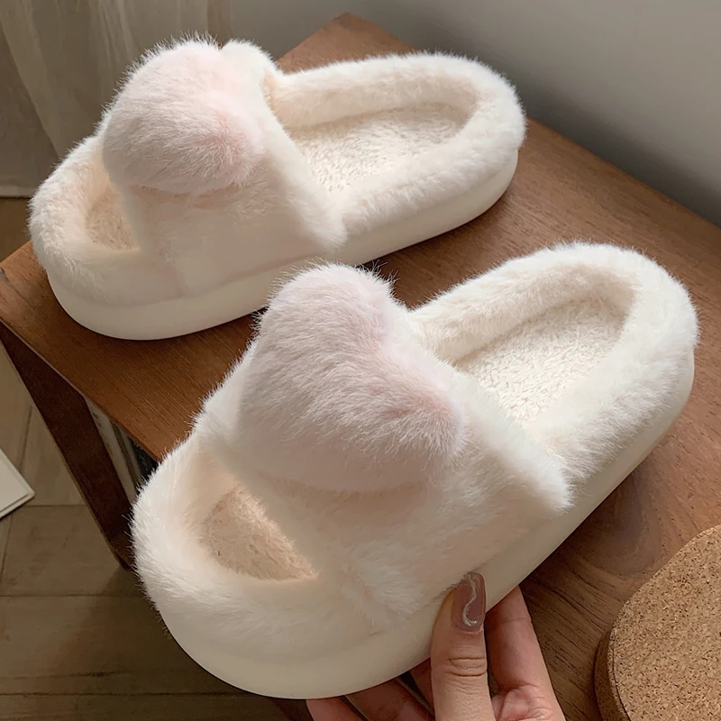 Luxury Real Fur Open Toe Pink Fluffy Slippers With Thermal Leather Soles  And Plush Design Indoor Light Shoes L4665569 From B7lm, $87.31