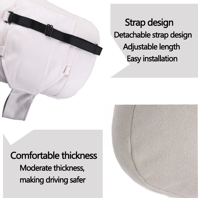 2Pcs 29x19cm Universal Car Headrest S Class Ultra Soft Pillow Suede Fabric For Mercedes/Benz/Maybach Back Cushion Accessories