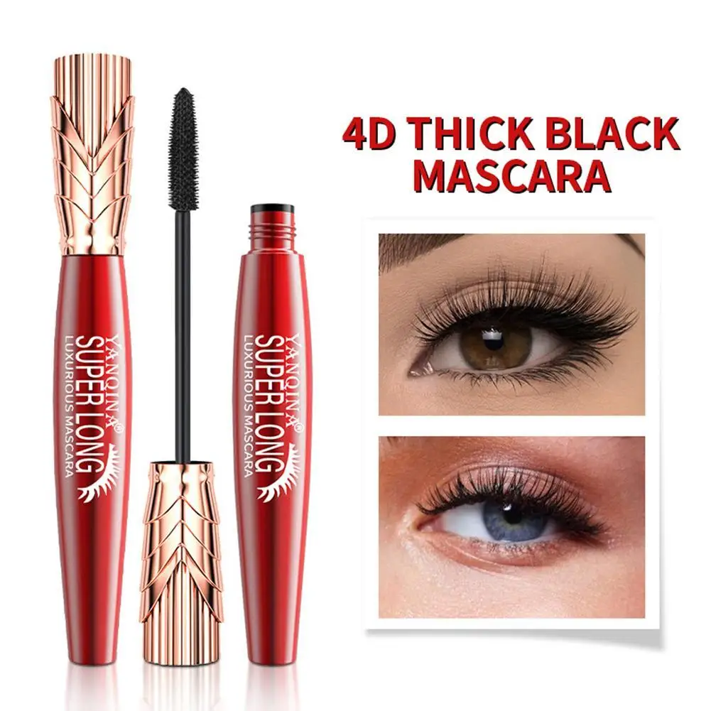 

1pc Crown Mascara Lengthening Thick Curly Waterproof Mascara 24h Lasting No Fading Long Eyelash Hot Selling 4D Mascara