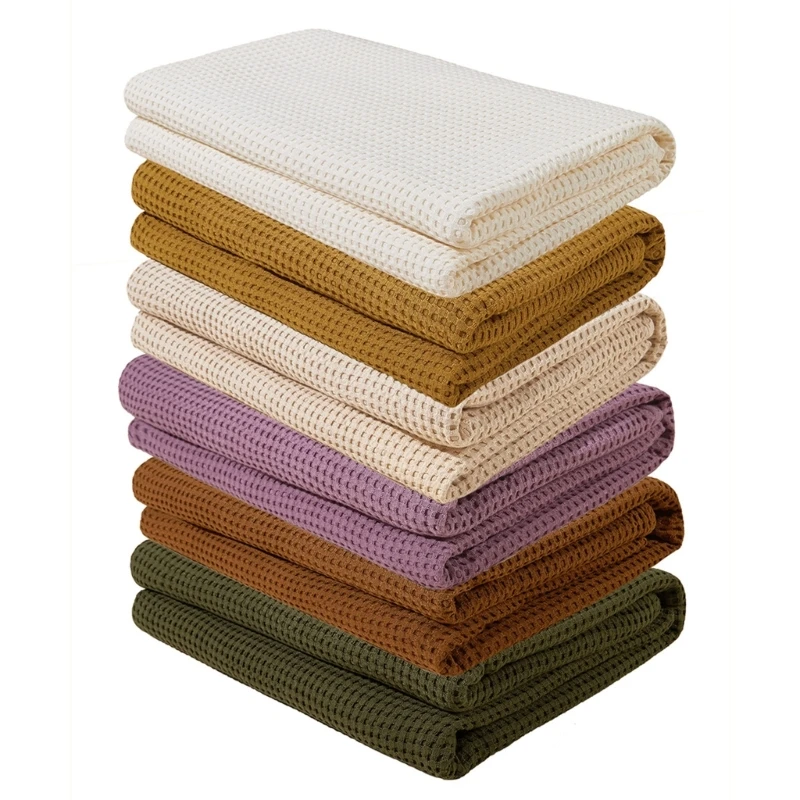 Children Infant Waffles Weave Blanket for Baby Toddler Newborn Swaddles Wraps 066B