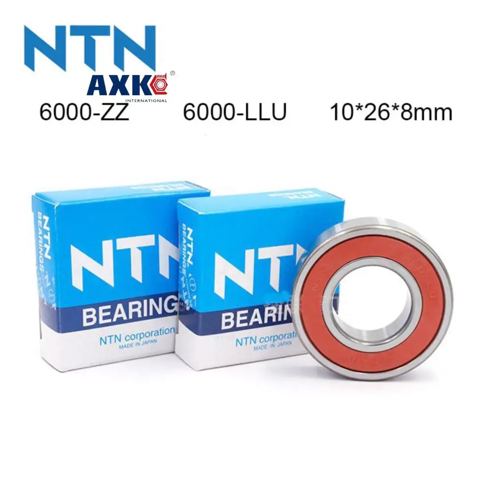 Japão 100 Original Ntn Rolamento 10 Peças 6000-zz 6000-lu Abec-9 Rolamento de Esferas 10x26x8 mm Sulco Profundo de Alta Velocidade 6000 Rolamento de Esferas