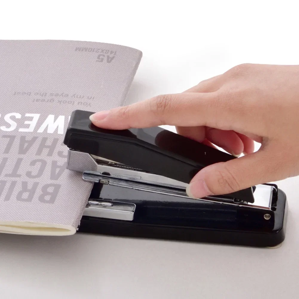 360 Degree Rotating Stapler Head Desktop  Staples Sharp Chisel for Office Stationery School Home - 4