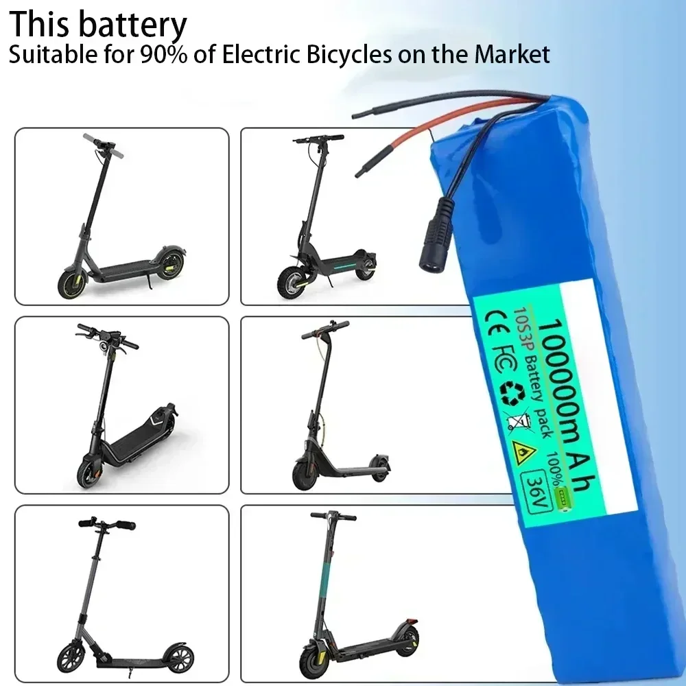 Versand nach Frankreich: 36V 100Ah 18650 Lithium-Akku 10s3p 100000mAh 1000W 42V Elektroroller-Akku mit Batteriepack – Detail 4