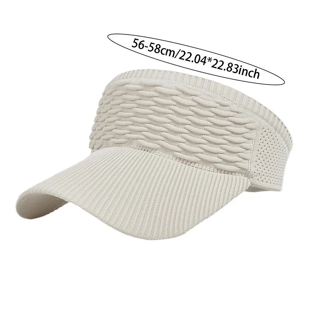 2023 Fashion Folds Women Empty Top Hat Summer Solid Sports Hat Outdoor Large Color Elastic Brim Sunshade Sunscreen Cap Fabr I6L4