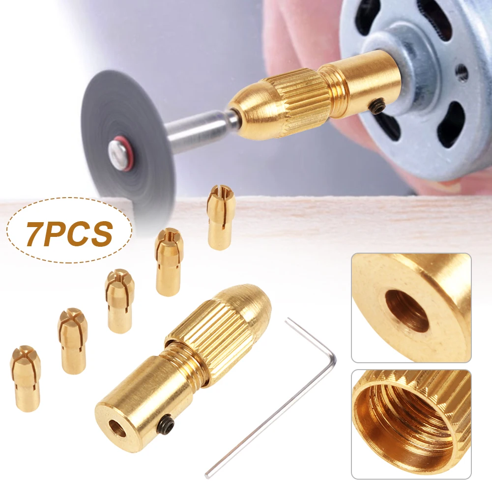 11PCS/Set Brass Drill Chucks Collet Bits 0.5-3.2mm 4.3mm Shank Screw Nut  Replacement for Dremel Replacement Parts - AliExpress