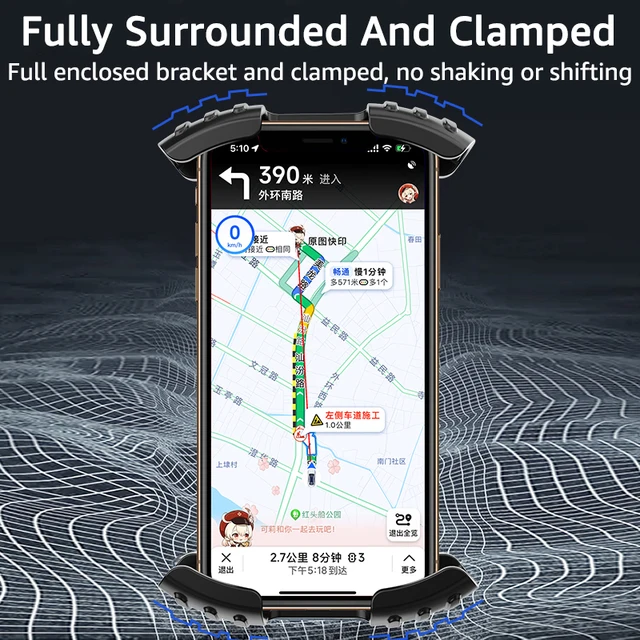 Suporte De Celular Para Bicicleta - Giro 360°, Compatível Com IPhone E Galaxy