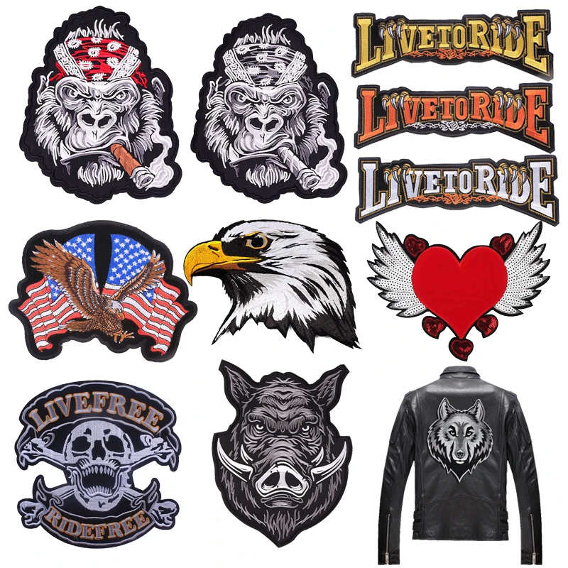 Patch Brodé "Croix De Fer" Rouge à Repasser - Style Punk Et Skate - Pour Vêtements Et Accessoires