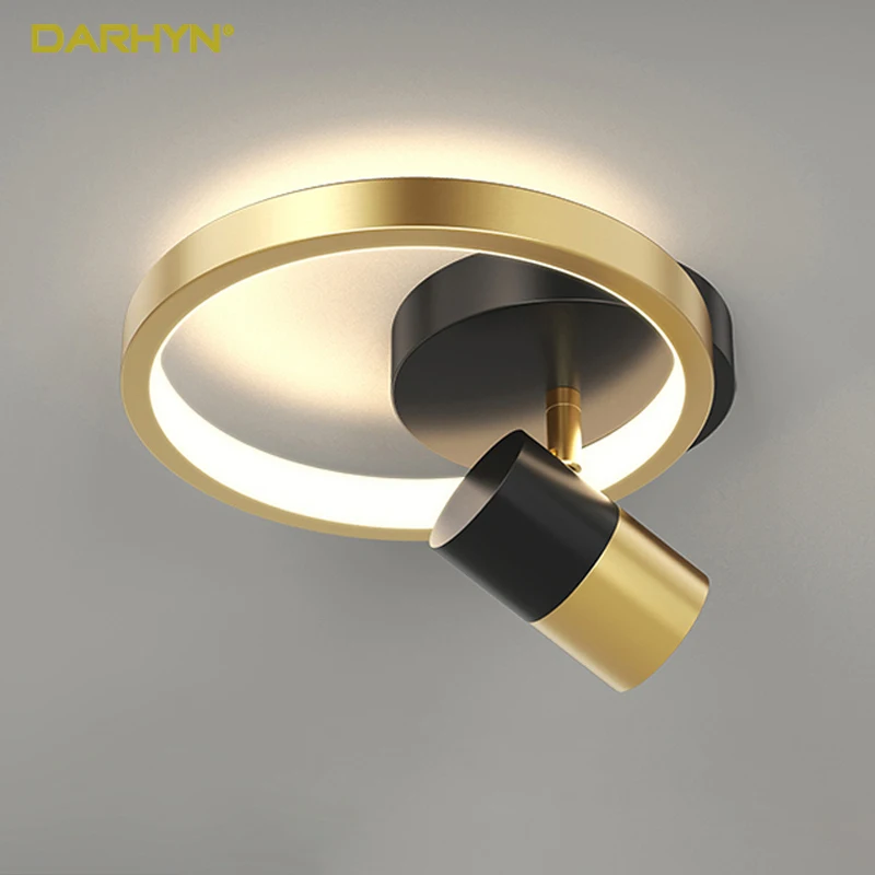 

Modern Creative LED Celling Light Spotlight For Bedroom Corridor Entrance Hall Balcony Lustre Checkroom Luxury Gold Lighting