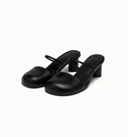 Summer Cover Toe Women Mules Slippers Elegant Slip On Singbacks Slides Ladies Outdoor Street Style Sandalias