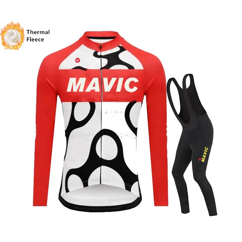 Thermal Fleece Cycling Clothing Top, Winter Jersey, Sport Bike, MTB Riding Warm Jackets