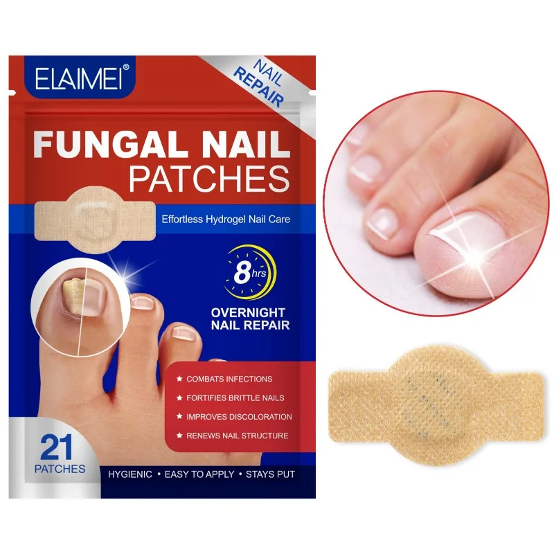 21/32Pcs Toenail Fungus Patch Nail Repair Patches Nail Ingrown Correction Sticker Discolored Damaged Nails Foot Care Tool