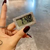 Bling Mini Alarm Clock Bedroom Gadgets and Accessories Kawaii Desk Decor Diamond Encrusted Desk Watch Desk LED Digital Clock 3