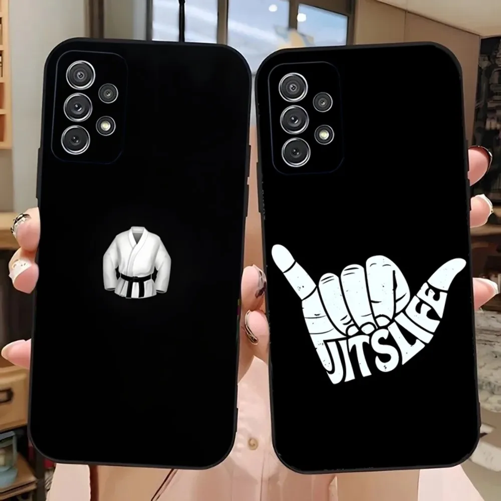 

BJJ Brazilian Jiu Jitsu Phone Case For Samsung Galaxy A13,A21s,A22,A31,A32,A52,A53,A71,A80,A91 Soft Black Phone Cover
