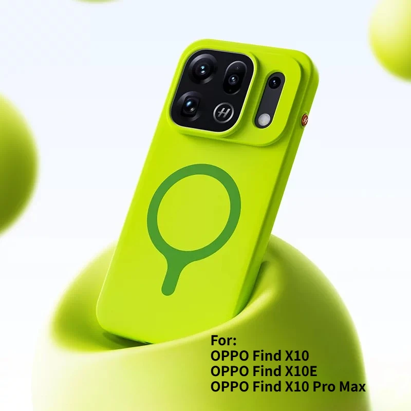 Premium Skin-friendly Frosted Magnetic Phone Case with Color Contrast Design