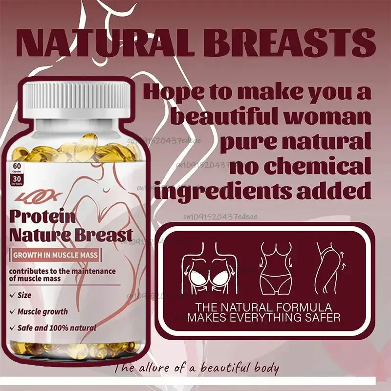 1Bottle Breast Enlargement Capsules and 1Bottle BUTT Booster Capsules,lifting Des Fesses, Breast Growth 60 Capsules