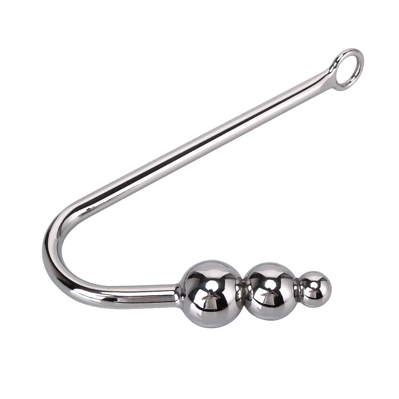 

Metal Anal Hook With Ball Prostate Massager Anal/Butt Plug Anus Dilator Stainless Steel Anal Sex Toys For Men Women Gay BDSM Toy