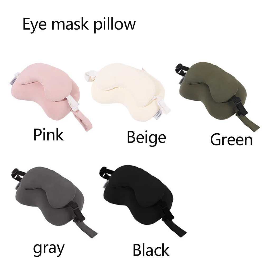 Deluxe Travel Memory Foam Neck Pillow with Sleep Mask - Ultimate Comfort for Long Journeys