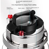 0.8-2L Pressure Cooker 304 Stainless Steel Mini Outdoor Portable Suitable for Gas Induction Cooker Household Small Rice Cooker 2